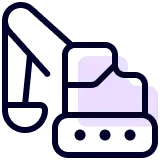 Moderne maskinpark icon